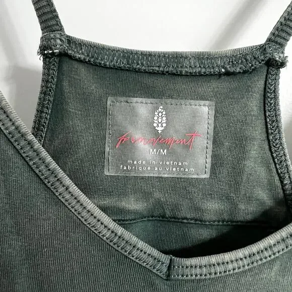 Free People Hot Shot Onesie | Green | Size M - Picture 3 of 6